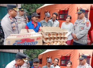 Respon Cepat Polsek Medan Area Beri Bantuan Kepada Korban Kebakaran