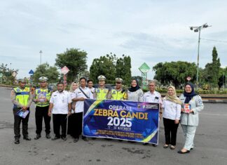 Sosialisasi Operasi Zebra, Polisi Ajak Warga Demak Tertib Lalu Lintas dan Taat Pajak