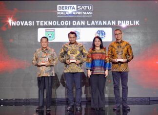 Kementerian ATR/BPN Raih Penghargaan dan Apresiasi BeritaSatu 2025 Kategori Inovasi Teknologi dan Layanan Publik