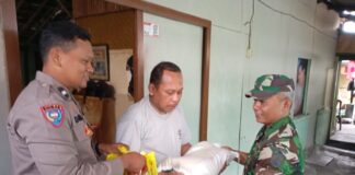 Sinergitas Tiga Pilar, berikan bantuan kepada warga yang kesusahan