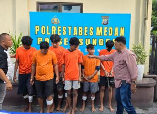 Bravo Polsek hasil kerja keras tangkap lima pelaku begal sadis