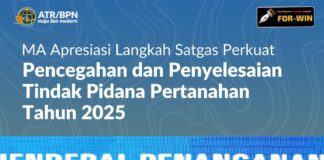 MA Apresiasi Langkah Satgas Perkuat Pencegahan dan Penyelesaian Tindak Pidana Pertanahan Tahun 2025