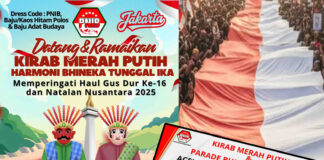 PNIB : Kirab Merah Putih Menjalin Solidaritas Dan Empati Musibah Bencana Alam, Kita Semua Bersaudara