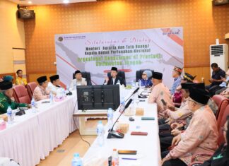 Percepat Sertipikasi Tanah Wakaf Diwilayah Kalteng, Nusron: “Jangan Sampai Rumah Tuhan Tidak Terurus”