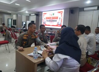Polres Demak Rutin Donor Darah, Wujud Kepedulian Sosial Jelang Nataru