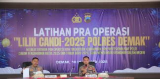 Polres Demak Siagakan 269 Personel Amankan Natal dan Tahun Baru