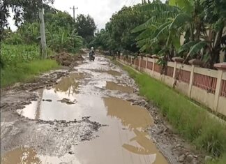 Jalan Raya Kalitengah Dukuh Ngingas RT 7 RW 4 Rusak Parah, Warga Harap Perbaikan Segera
