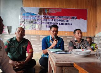 Peningkatan Kapasitas Perangkat Desa dan BPD Desa Kebonbatur Kecamatan mranggen kabupaten Demak