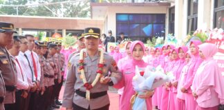 Polres Demak Gelar Pelepasan Kapolres Lama dan Penyambutan Kapolres Baru