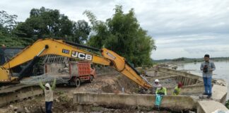 Hadapi Dinamika Alam Bengawan Solo, PU SDA dan Kontrak Susun Perbaikan Lanjutan