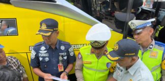 Operasi Keselamatan Candi 2026, Satlantas Polres Demak Periksa Kelaikan Angkutan Umum