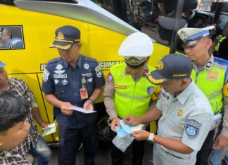 Operasi Keselamatan Candi 2026, Satlantas Polres Demak Periksa Kelaikan Angkutan Umum