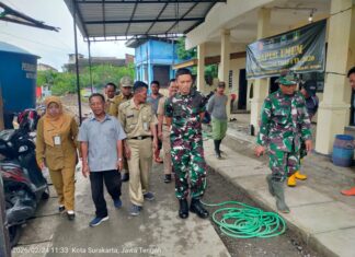 Dandim 0735/Surakarta Tinjau Perkembangan TMMD Sengkuyung Tahap 1 TA. 2026 Di Kelurahan Joyotakan