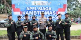 HIPAKAD Depok Hadiri Apel Siaga Kamtibmas Yang Digelar Polres Metro Depok