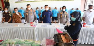 Polresta Deli Serdang Musnahkan Barang Bukti Narkoba Senilai Tujuh Miliar Lima Puluh Tujuh Juta Rupiah