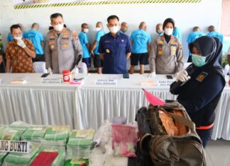 Polresta Deli Serdang Musnahkan Barang Bukti Narkoba Senilai Tujuh Miliar Lima Puluh Tujuh Juta Rupiah