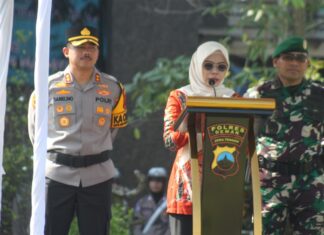 Jelang Mudik Lebaran, Polres Demak Gelar Apel Pasukan dan Dirikan 4 Pospam