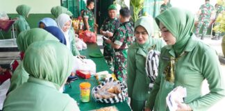 Semarak Jelang Idul Fitri, Kodim Boyolali Gelar Bazar Murah dan Penyerahan Zakat Fitrah Prajurit