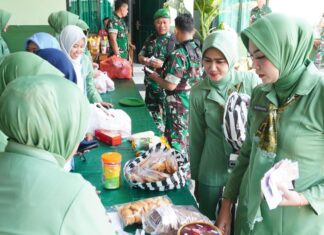 Semarak Jelang Idul Fitri, Kodim Boyolali Gelar Bazar Murah dan Penyerahan Zakat Fitrah Prajurit