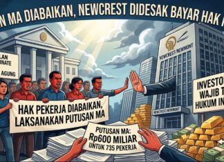Newcrest Disorot: Putusan MA Diabaikan, Pesangon Rp600 Miliar Belum Dibayar