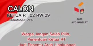 Jangan sampai Salah Pilih, Mari Kita Sama Sama Bahu Membahu Untuk Kemajuan RT 02