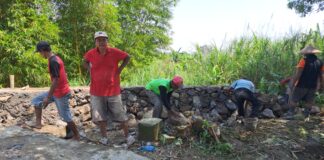 Aksi Nyata Warga Dukuh Dongko, Lelah Menunggu Janji Pemerintah, Warga RW 02 Dukuh Dongko Demak Patungan Bangun Jembatan Makam Secara Mandiri