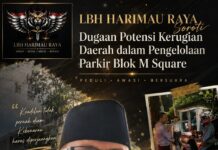 LBH HARIMAU RAYA Soroti Dugaan Potensi Kerugian Daerah Dalam Pengelolaan Parkir Blok M Square