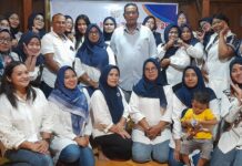 Jaga Silaturahmi dan Tradisi Guyub Rukun, Ketua RW 25 Kebonbatur Gelar Perpisahan TP PKK di Warung Laden Sedang Guwo