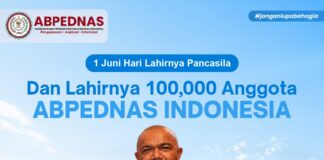 ABPEDNAS Cetak Sejarah, Raih 100 Ribu Anggota Bertepatan Hari Lahir Pancasila 2026
