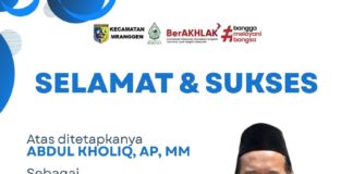 Keluarga Besar Media Suara Buana Biro Demak Ucapkan Selamat atas Penunjukan Plt. Camat Mranggen