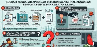 Tindakan Menyisipkan Kegiatan iIegal di Luar RPJMD ke Dalam RKA/APBD Merupakan Bentuk Kesewenang-wenangan Pejabat dan Berpotensi Kuat Masuk ke Ranah Tndak Pidana Korupsi.